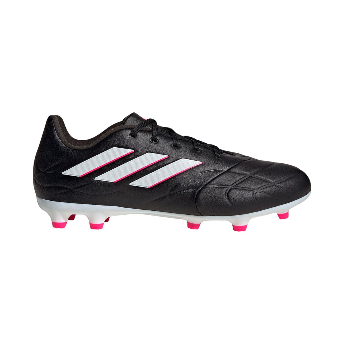 adidas Unisex Copa Pure.3 Firm Ground Cleats | HQ8942 Cleats Adidas M 6 / W 7 Core Black / Zero Met. / Team Shock Pink 2 