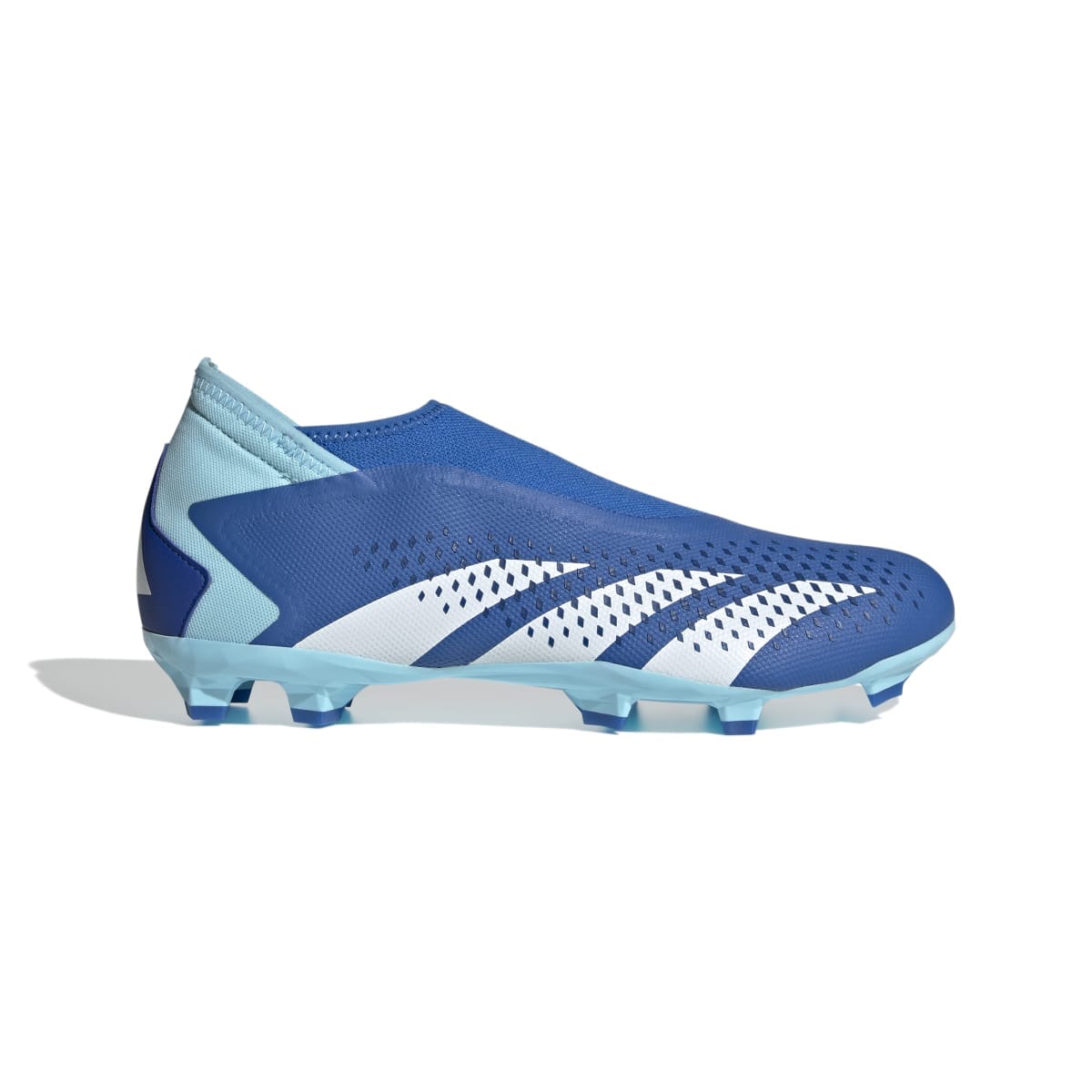 adidas Unisex Predator Accuracy.3 Laceless Firm Ground Soccer Shoes | GZ0019 Soccer Shoes Adidas 7.5 Bright Royal / Cloud White / Bliss Blue 