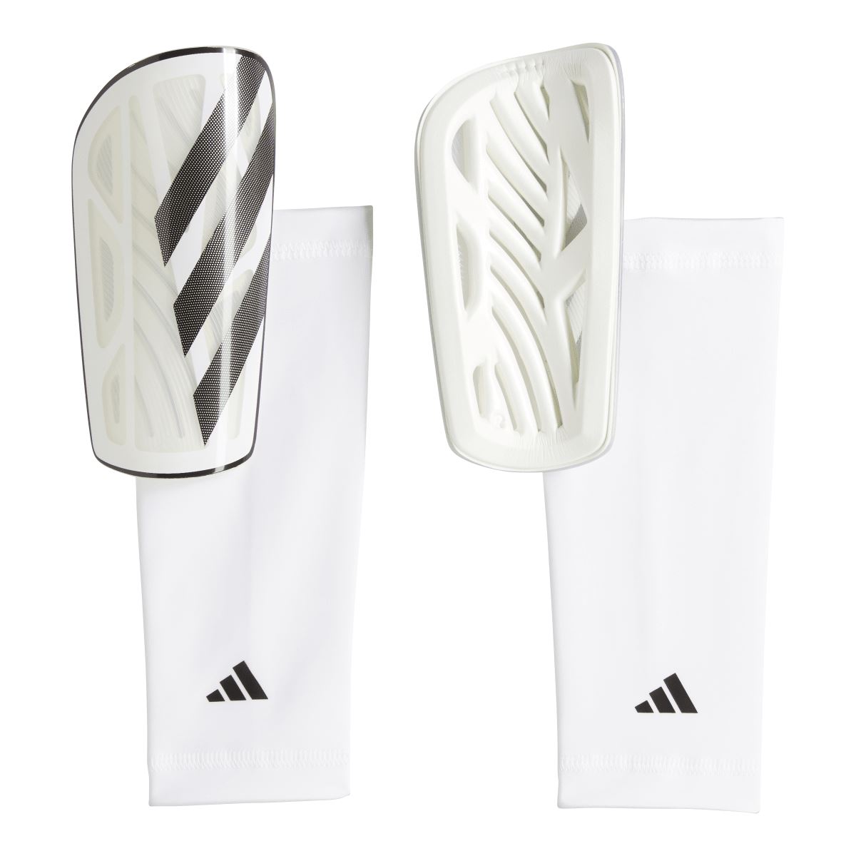 adidas Unisex Tiro League Shinguard | IQ4040 Shinguard adidas Small White/Black/Silver Metallic 