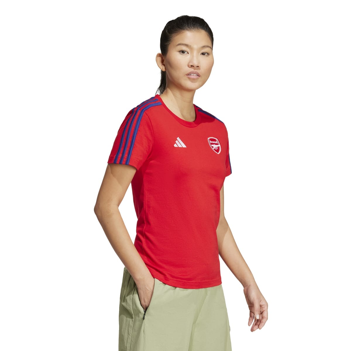 adidas Women's Arsenal 3-Stripes T-Shirt | IT4106 Apparel Adidas 