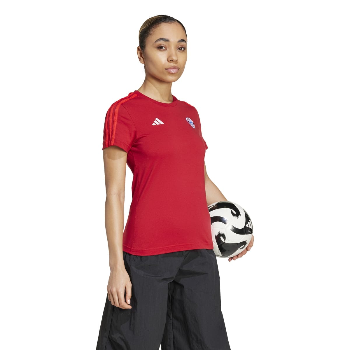 adidas Women's FC Bayern 3-Stripes T-Shirt | IT4147 Hoodie adidas 