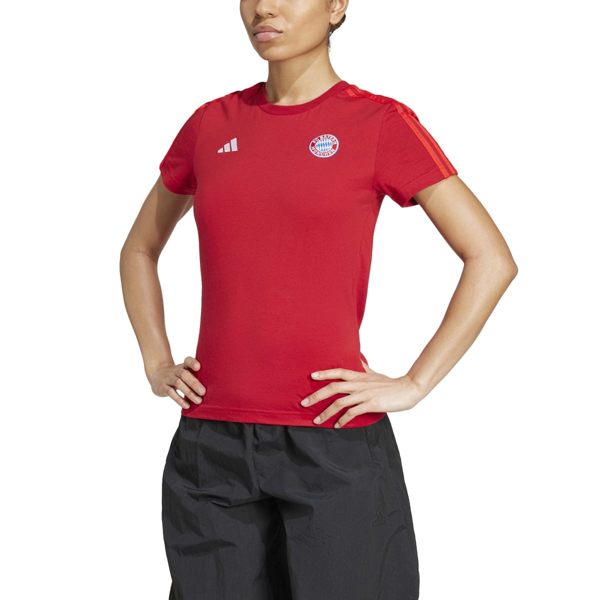 adidas Women's FC Bayern 3-Stripes T-Shirt | IT4147 Hoodie adidas 