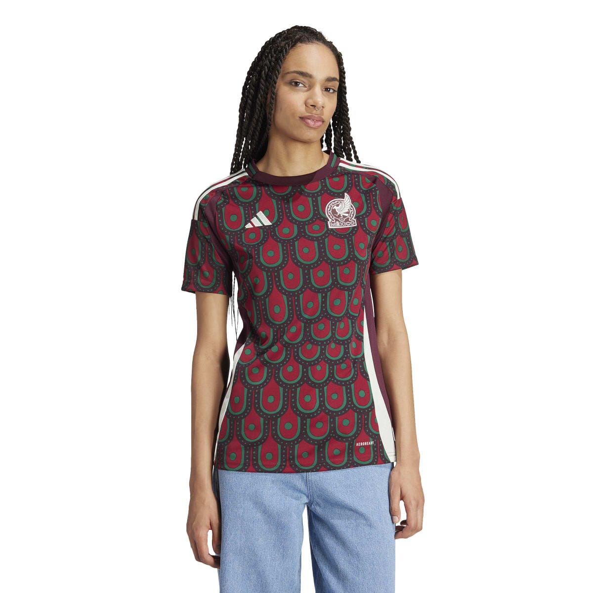 adidas Women&#39;s Mexico 24 Home Jersey | IP6363 Jersey adidas Small Multicolor 