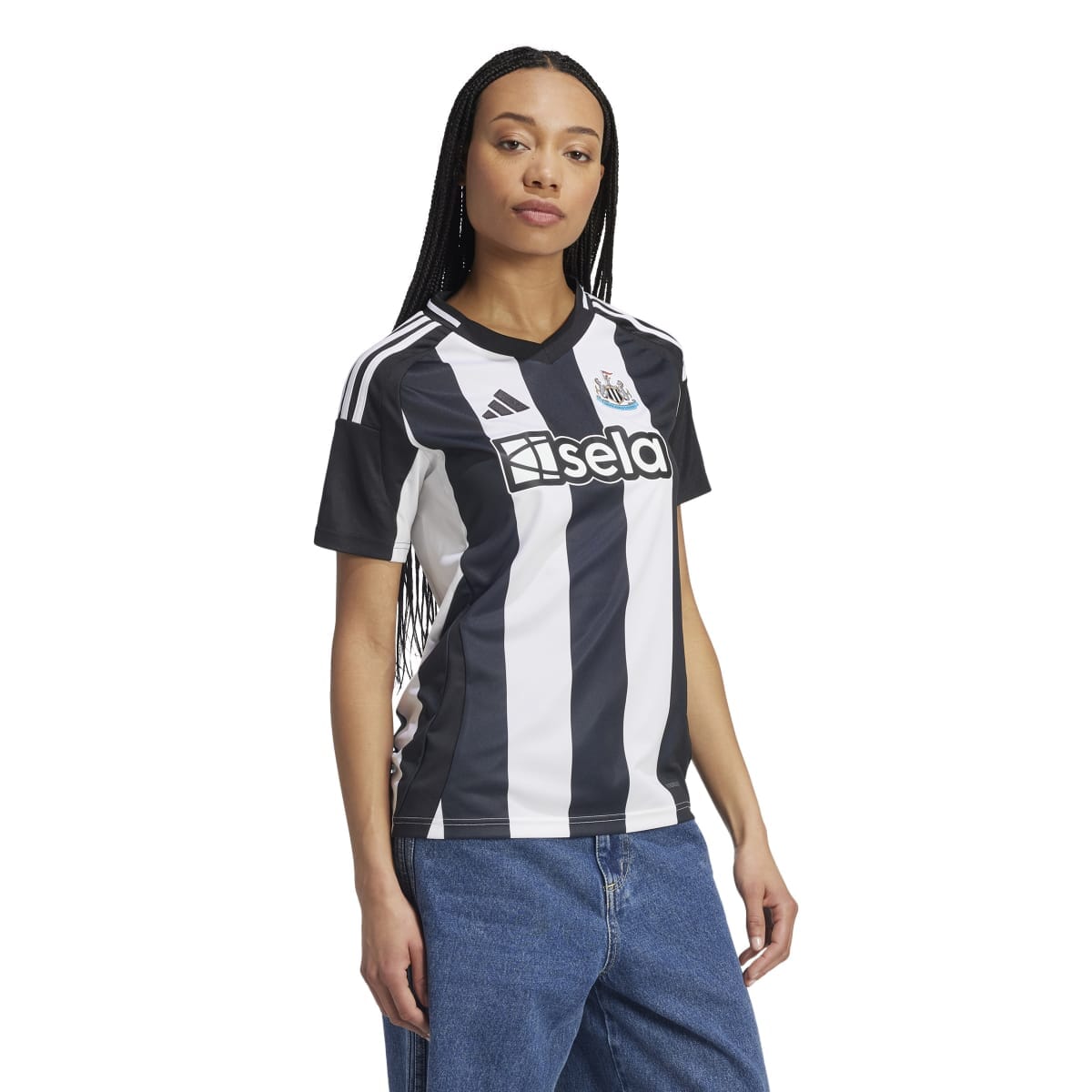 adidas Women's Newcastle United FC 24/25 Home Jersey | IX3173 Jersey Adidas Small Black/White/Onix 