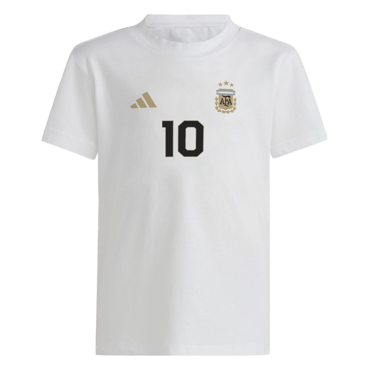 adidas Youth Argentina Messi Tee | JX4697 Shirt adidas Youth Large White 