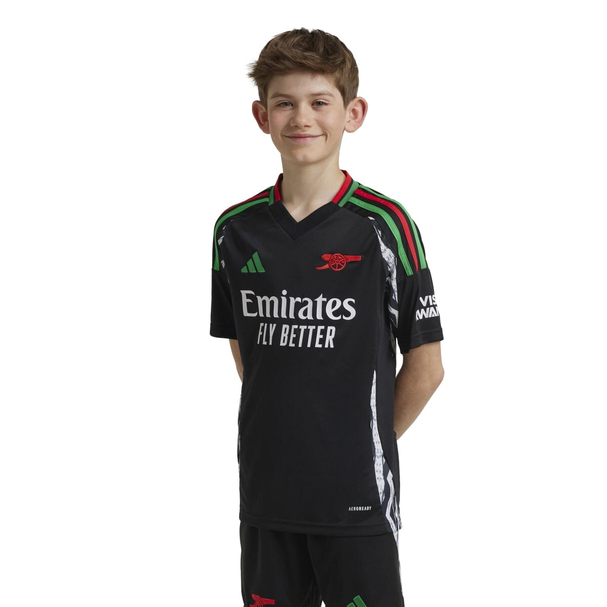 adidas Youth Arsenal 24/25 Away Jersey | IS8125 Apparel Adidas Youth Medium Black 