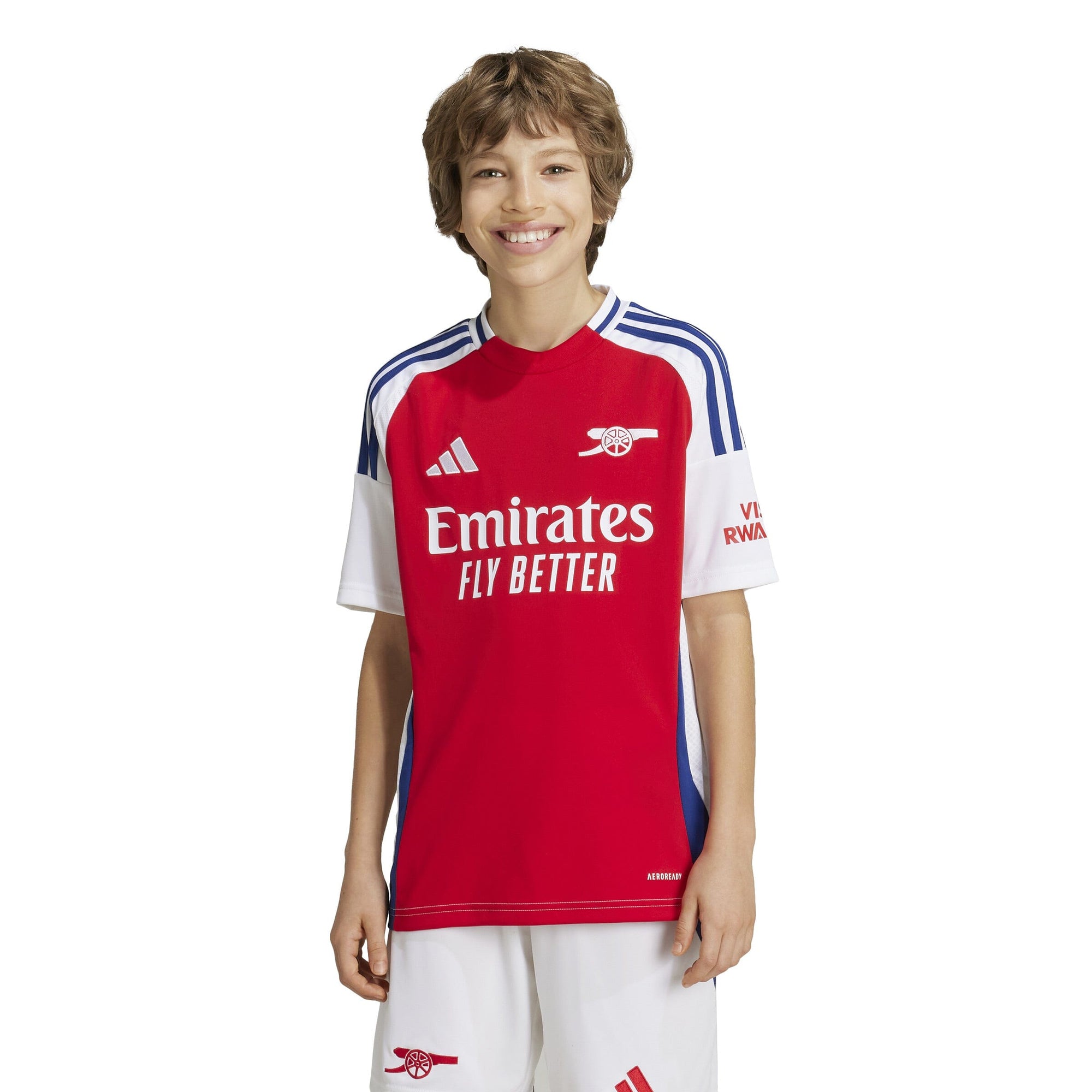 adidas Youth Arsenal 24/25 Home Jersey | IS8141 Jersey Adidas Youth Medium Better Scarlet / White 