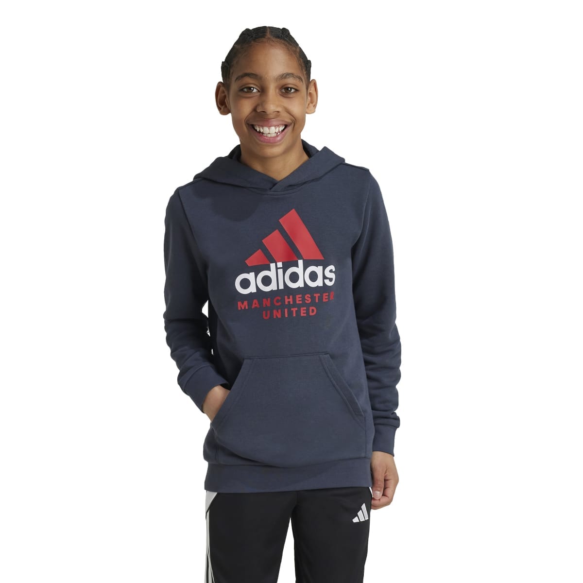 adidas Youth Manchester United FC Hoodie | IT4199 Hoodie adidas Youth Medium Night Grey 