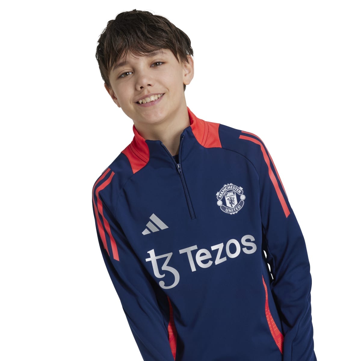 adidas Youth Manchester United Tiro 24 Training Top | IT4242 Training top Adidas Youth Medium Night Indigo / Bright Red 