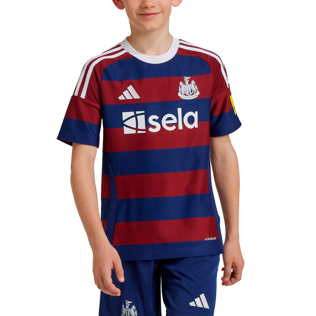 adidas Youth Newcastle United FC 24/25 Away Jersey | IW0384 Jersey Adidas Medium TECOBU/NGTSKY/WHITE 