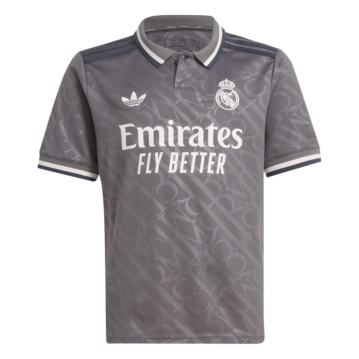 adidas Youth Real Madrid 24/25 Third Jersey | IT3438 T-Shirt adidas Youth Medium Charcoal 