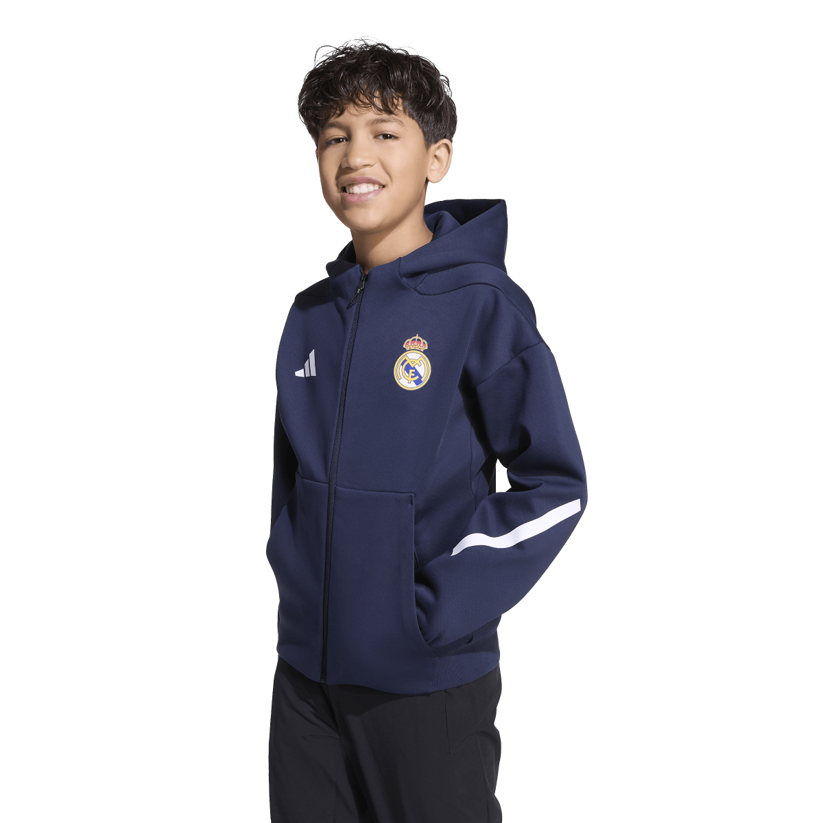 adidas Youth Real Madrid Z.N.E. Anthem Jacket | KC3737 - Goal Kick adidas Youth Real Madrid Z.N.E. Anthem Jacket | KC3737 - Goal Kick