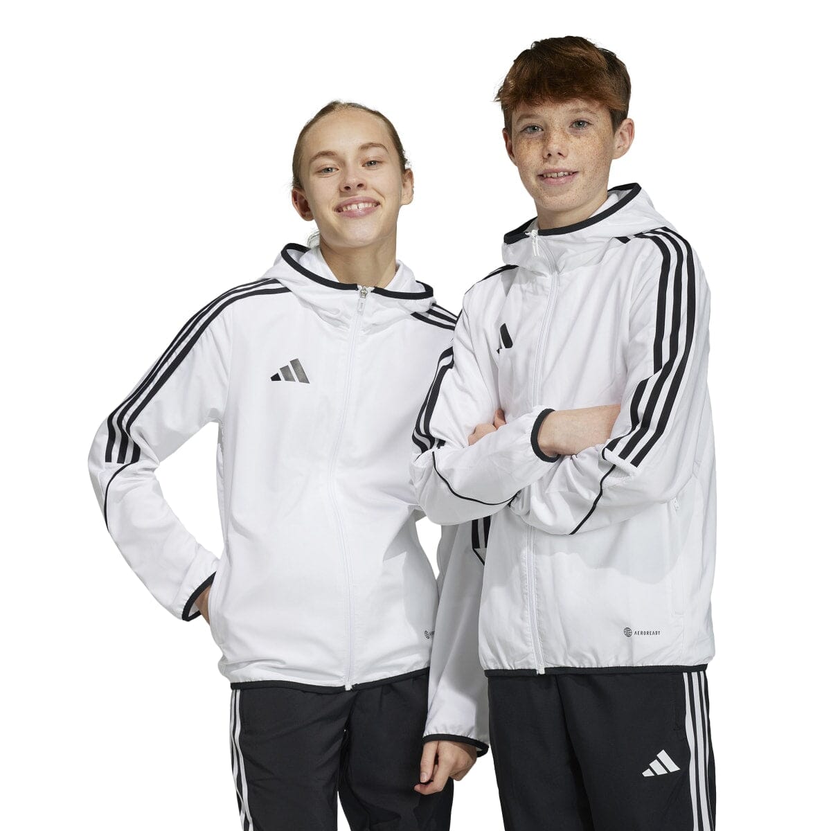 adidas Youth Tiro 23 League Windbreaker | IA1621 Adidas Youth Large White 