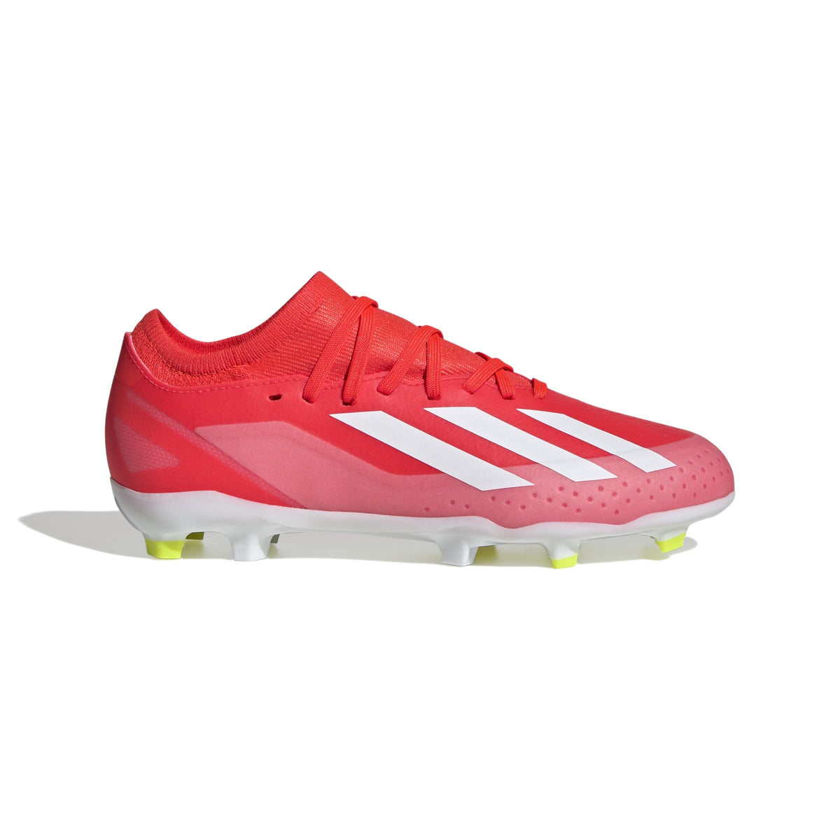adidas Youth X Crazyfast League Firm Ground Cleats | IF0693 Shoes Adidas 1 Solar Red / Cloud White / Team Solar Yellow 2 