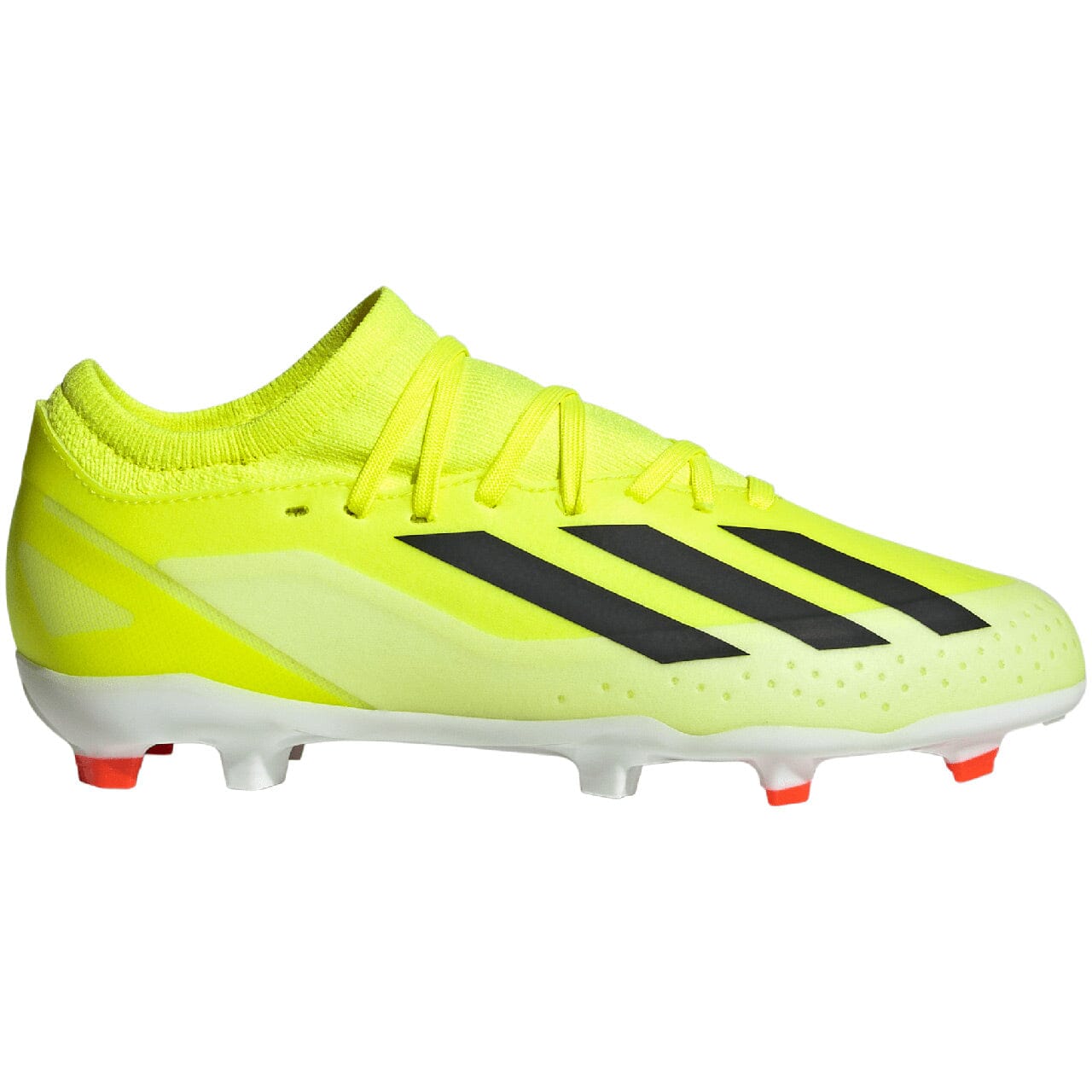 adidas Youth X Crazyfast League Firm Ground Soccer Cleats | IF0691 Adidas 1 TEAM SOLAR YELLOW 2/CORE BLACK/FTWR WHITE 