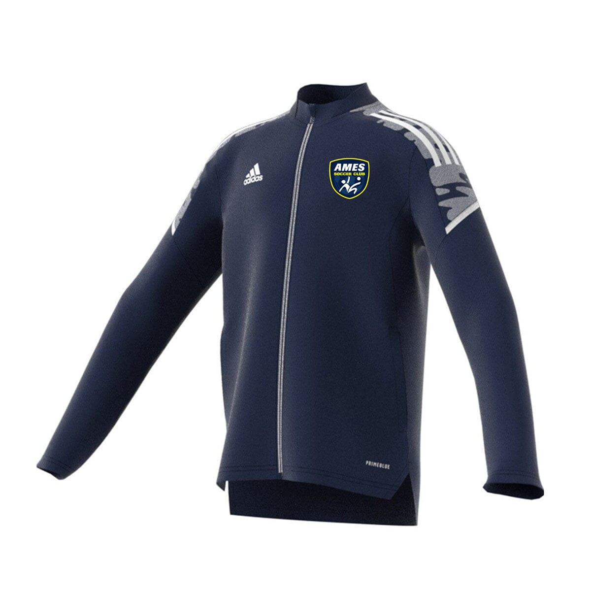 AMES adidas Womens Condivo 21 Track Jacket PrimeBlue | GK9575 Track Jacket Adidas Small Navy / White 