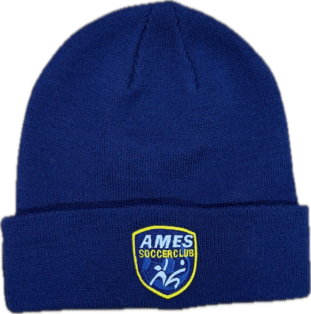 Ames Soccer Club | Solid Knit Premium Cuff Beanie beanie Pacific Headwear OSFM Navy 