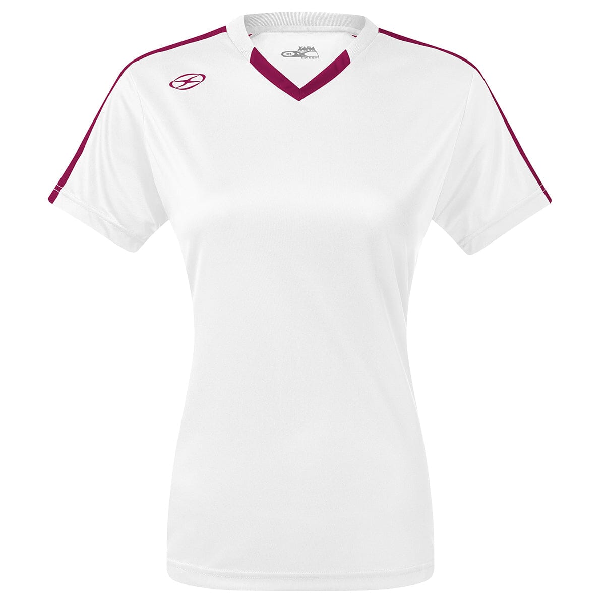 Britannia Jersey - Away Colors - Female Shirt Xara Soccer White/Maroon Womens Youth Large 