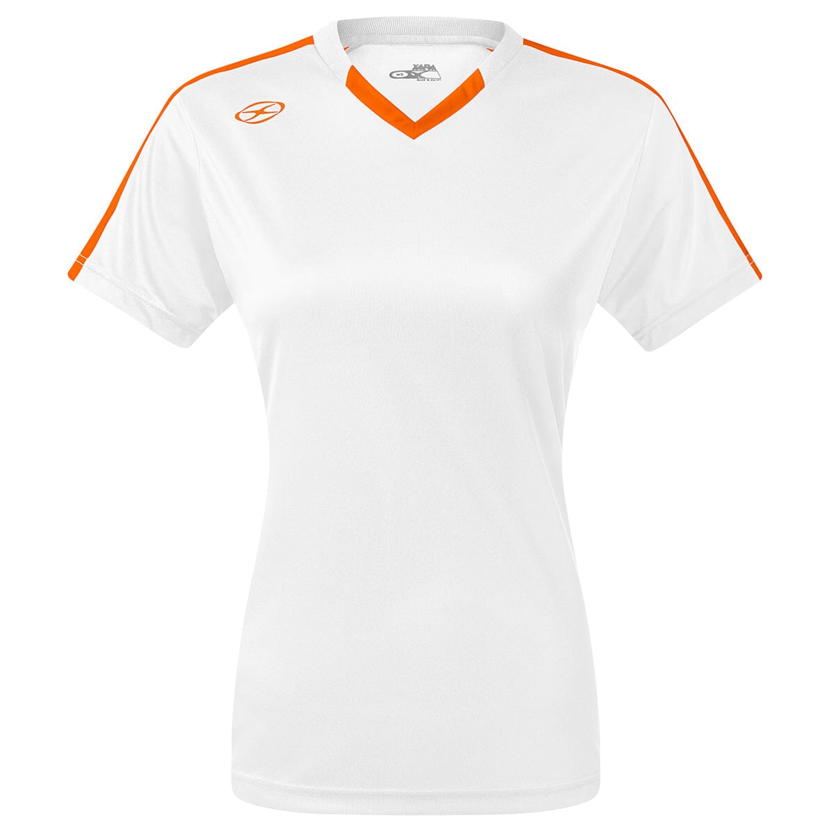 Britannia Jersey - Away Colors - Female Shirt Xara Soccer White/Orange Womens Small 