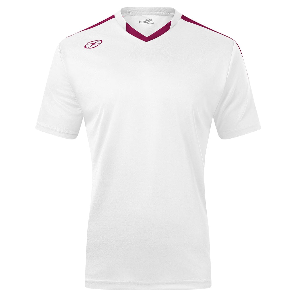 Britannia Jersey - Away Colors - Male Shirt Xara Soccer White/Maroon Youth Large 