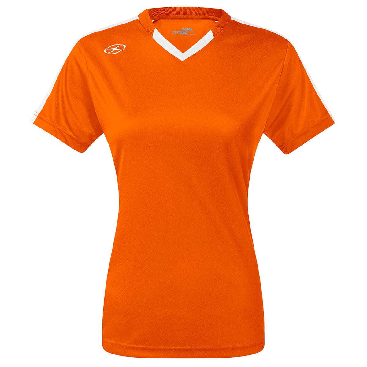 Britannia Jersey - Home Colors - Female Shirt Xara Soccer Orange/White Womens Youth Medium 