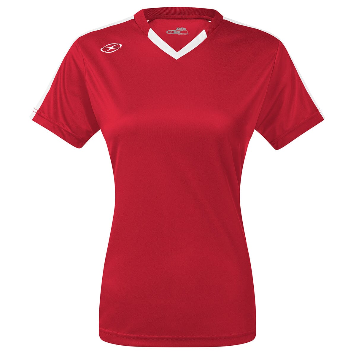 Britannia Jersey - Home Colors - Female Shirt Xara Soccer Red/White Womens Youth Large 