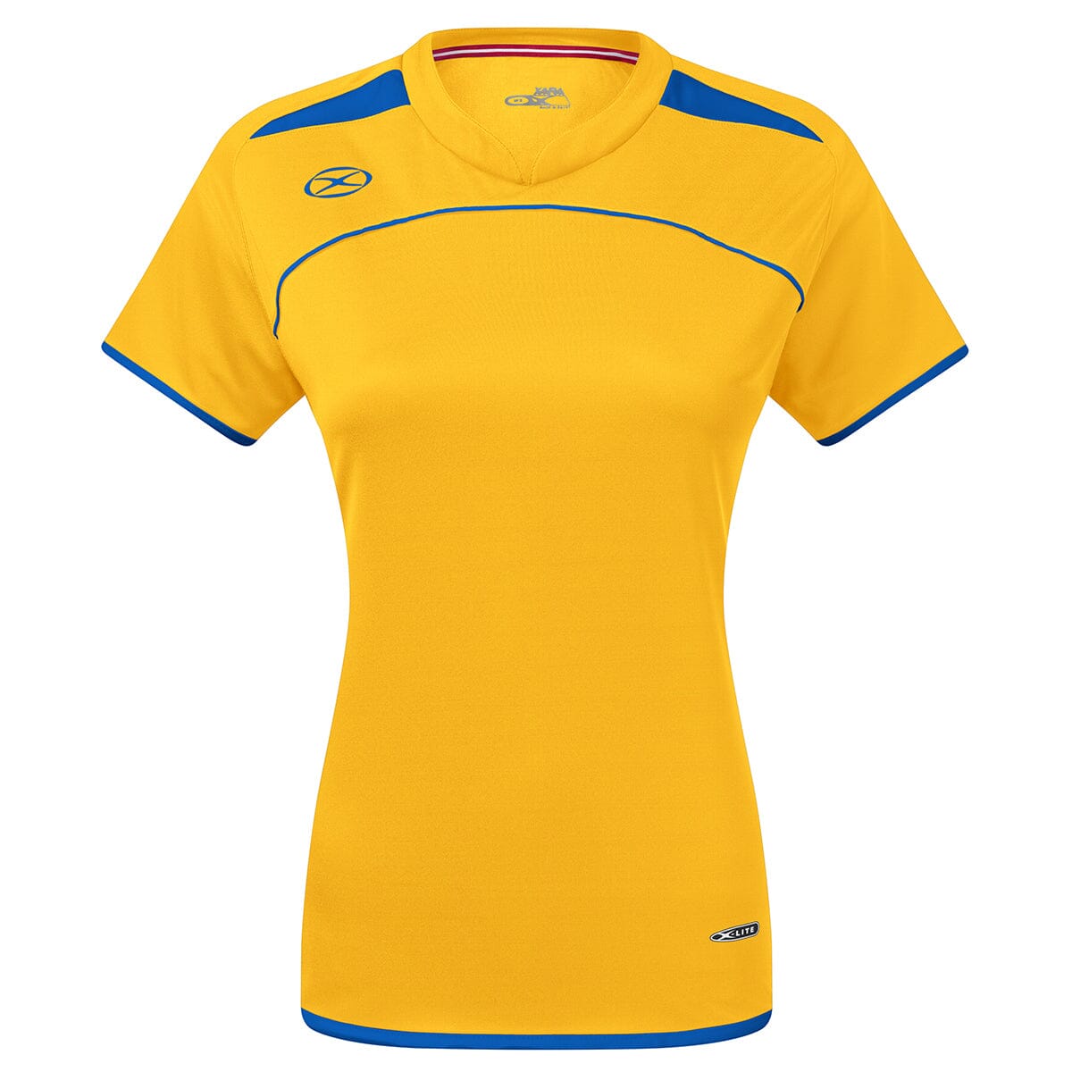 Cardiff Jersey - Female Shirt Xara Soccer Gold/Royal Womens Youth Large 