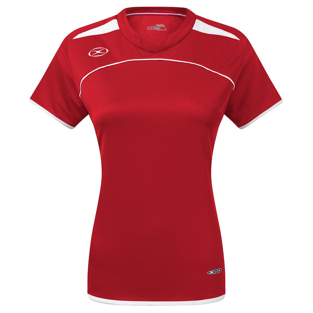 Cardiff Jersey - Female Shirt Xara Soccer Red/White Womens Medium 