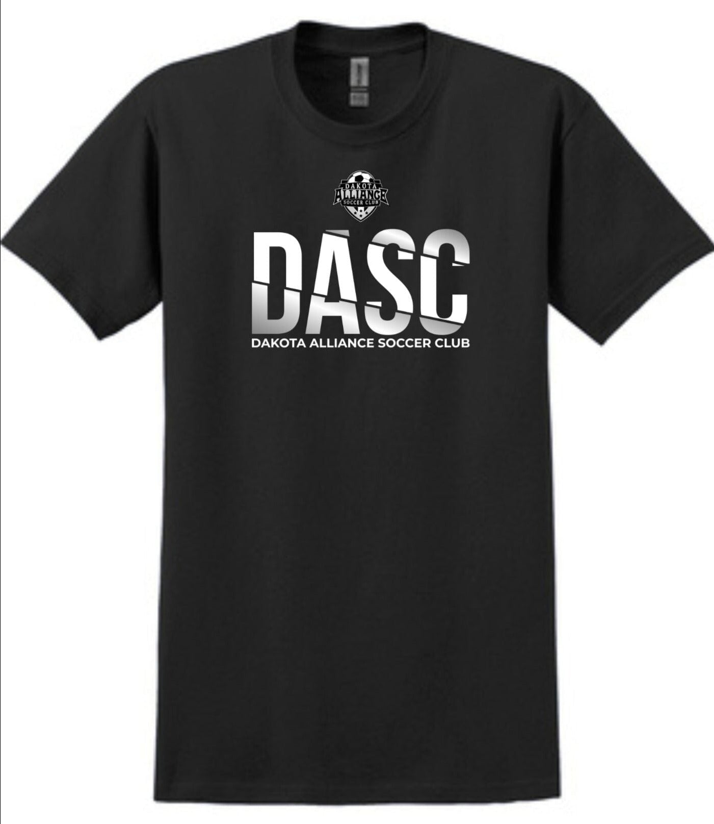 DASC Men's/Unisex Cotton T-Shirt - Fan Gear Shirt Gildan Men's Small Black DASC Horizontal