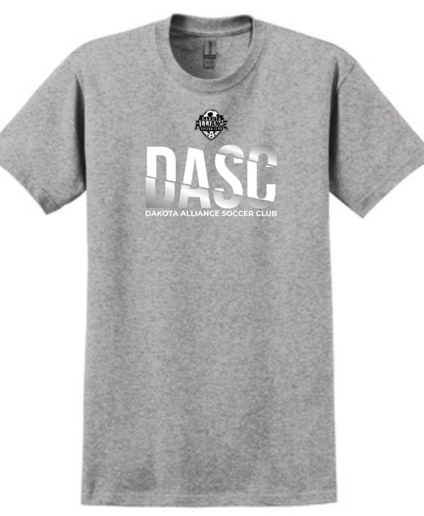 DASC Men's/Unisex Cotton T-Shirt - Fan Gear Shirt Gildan Men's Small Sport Grey DASC Horizontal