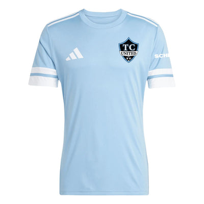 Tri-City United adidas Squadra 25 away match jersey in light blue with TC United crest
