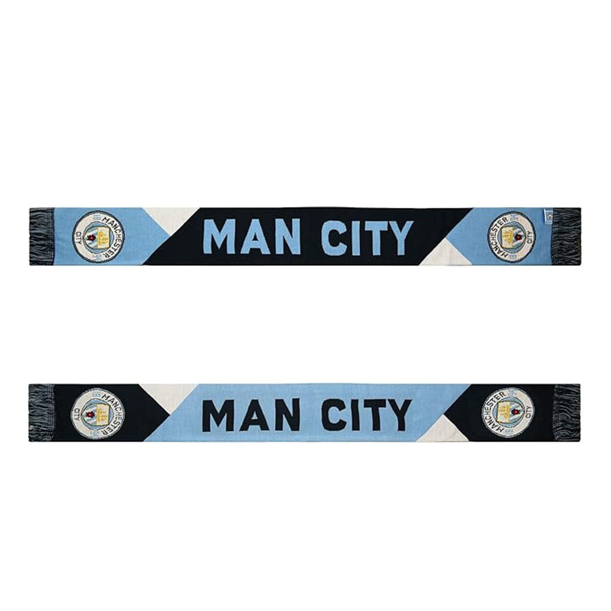 Icon Sports Men' English Premiership Manchester City Facet Team Scarf | MC16SC Scarf Icon Sports Group 