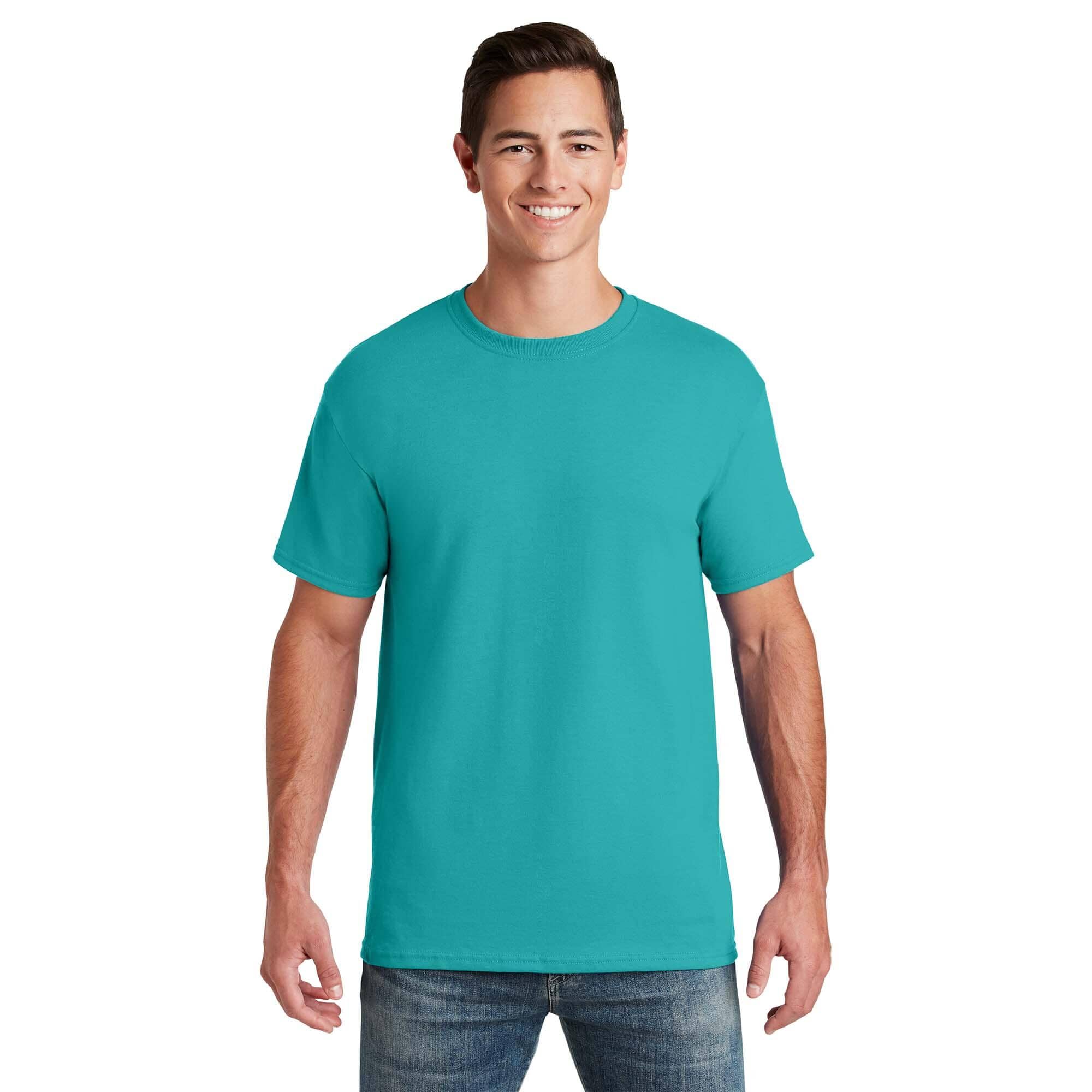 JERZEES® - Dri-Power® 50/50 Cotton/Poly T-Shirt Shirt Jerzees Large Jade 