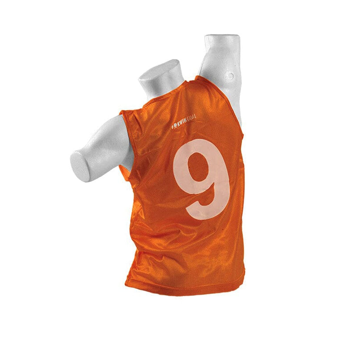 Kwikgoal Numbered Vests 1-18 | 19A9 Training equipment Kwikgoal Youth Orange 