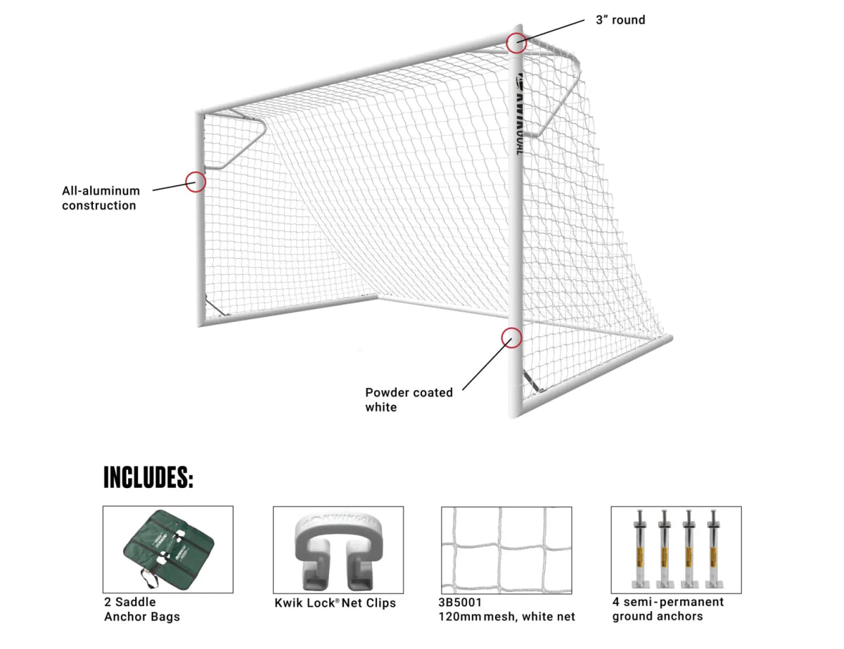 Kwikgoal Round Futsal Goal 2P301 Goal Kick Soccer