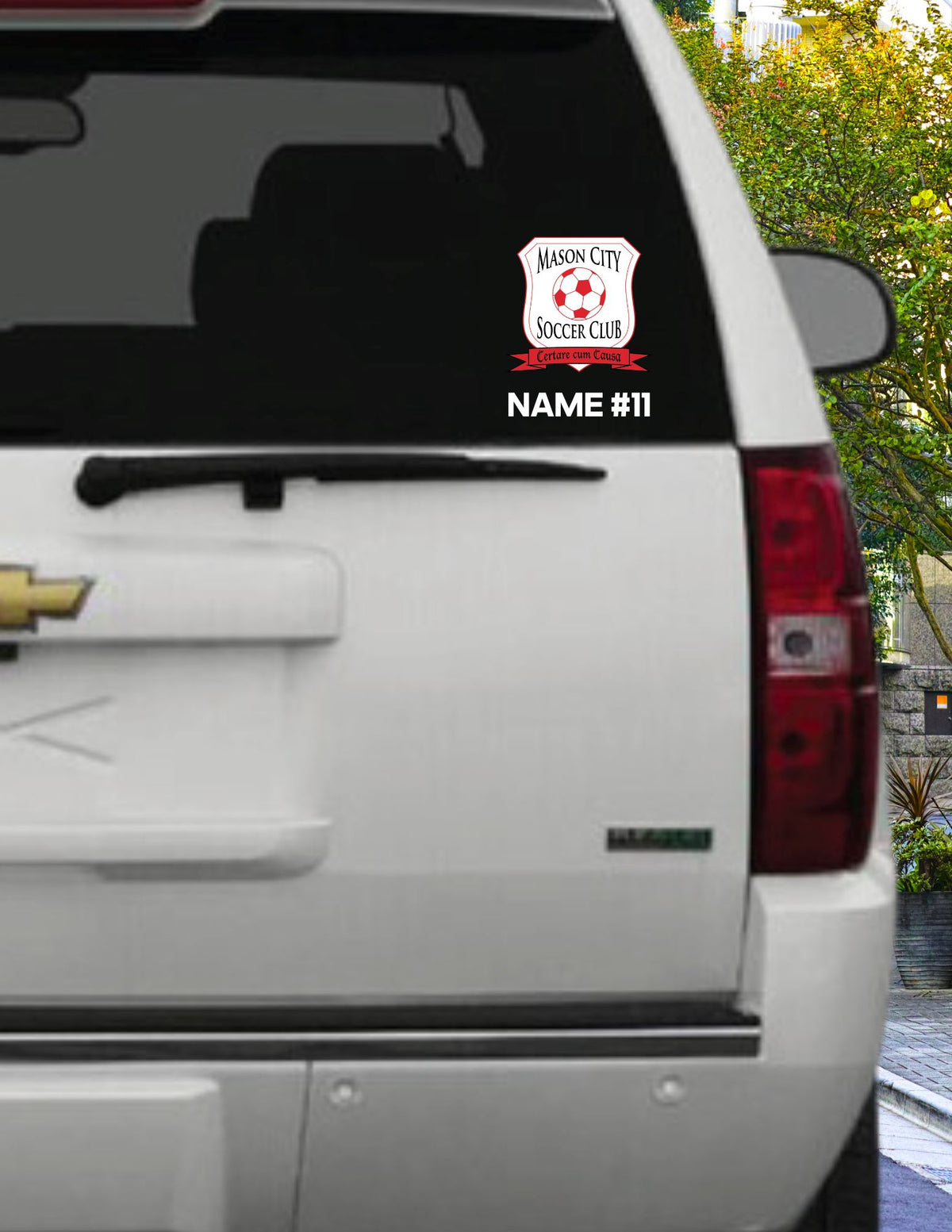 Mason City Soccer Club Car Decal sticker Goal Kick Soccer 