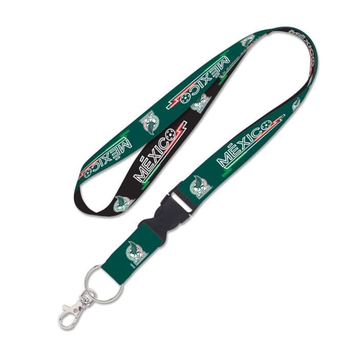 MEXICAN NATIONAL SOCCER LANYARD W/DETACHABLE BUCKLE 1&quot; WinCraft 