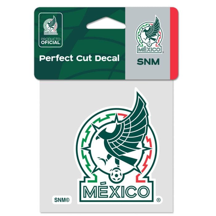 MEXICAN NATIONAL SOCCER PERFECT CUT COLOR DECAL 4&quot; X 4&quot; WinCraft 