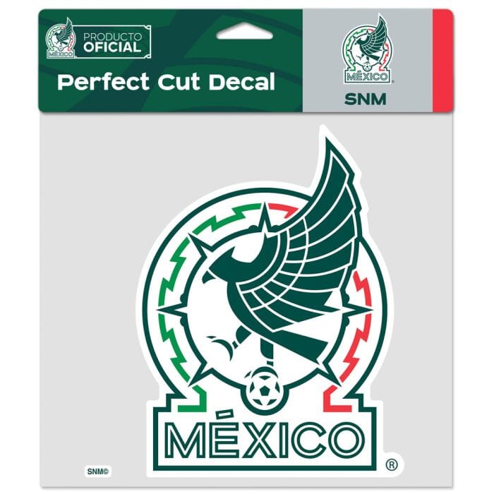 MEXICAN NATIONAL SOCCER PERFECT CUT COLOR DECAL 8&quot; X 8&quot; WinCraft 