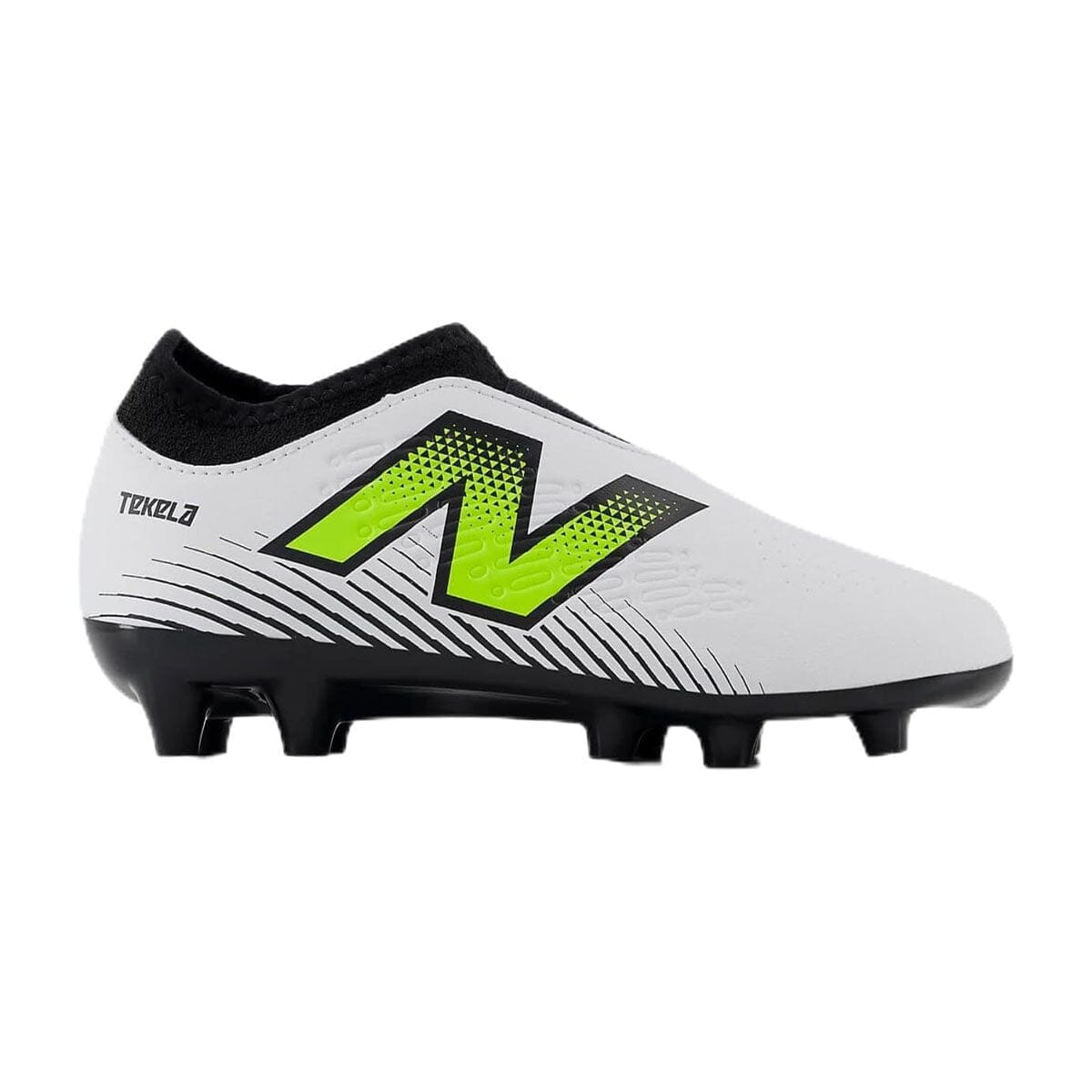 New Balance Youth Tekela Magique FG V4+ Soccer Shoe | SJT3FH45 Soccer Shoes New Balance 11K Wide White/Hi-Lite/Black 