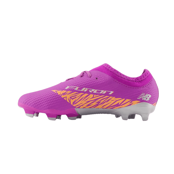 【New Balance】★サッカーシューズ★ Unisex FURON PRO FG V8 New Balance Furon V8 Pro Turf - White/Energy Red/Hi-Lite