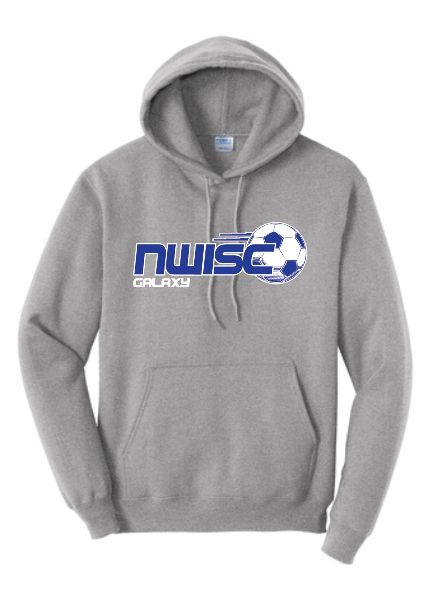 NWISC Galaxy Hooded Sweatshirt Hooded Sweatshirt Goal Kick Soccer Adult Small Athletic Heather 