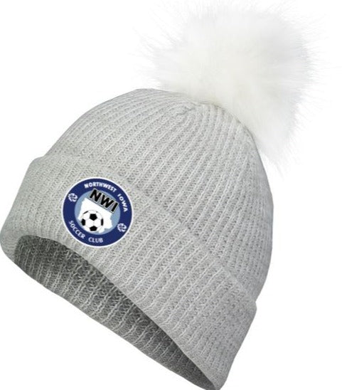 NWISC Pacific Headwear Faux Fur Pom Beanie Goal Kick Soccer 