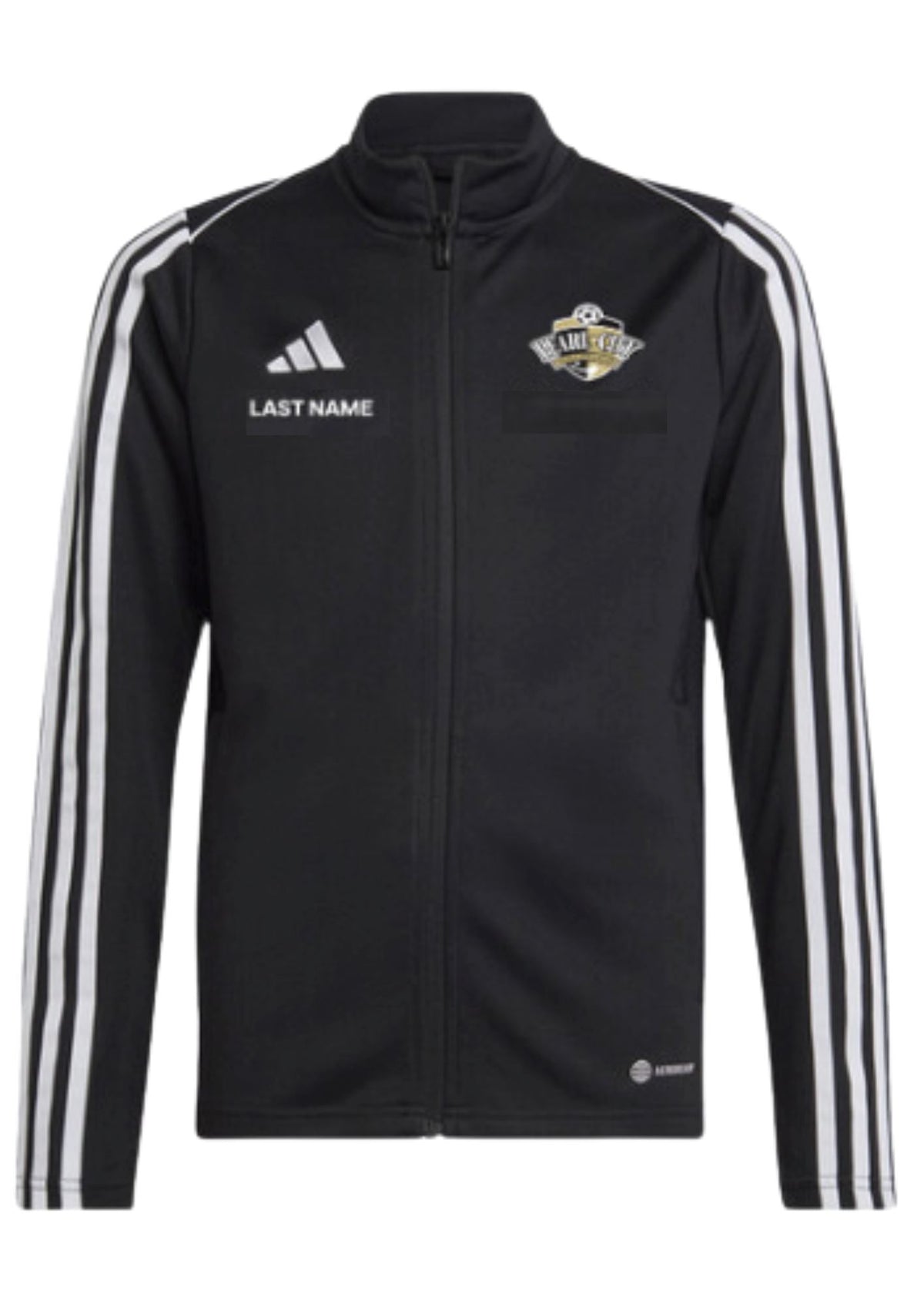 Pearl City Soccer Club | Warm-Up Jacket Jacket Adidas Youth Small (9-10Y) Black 