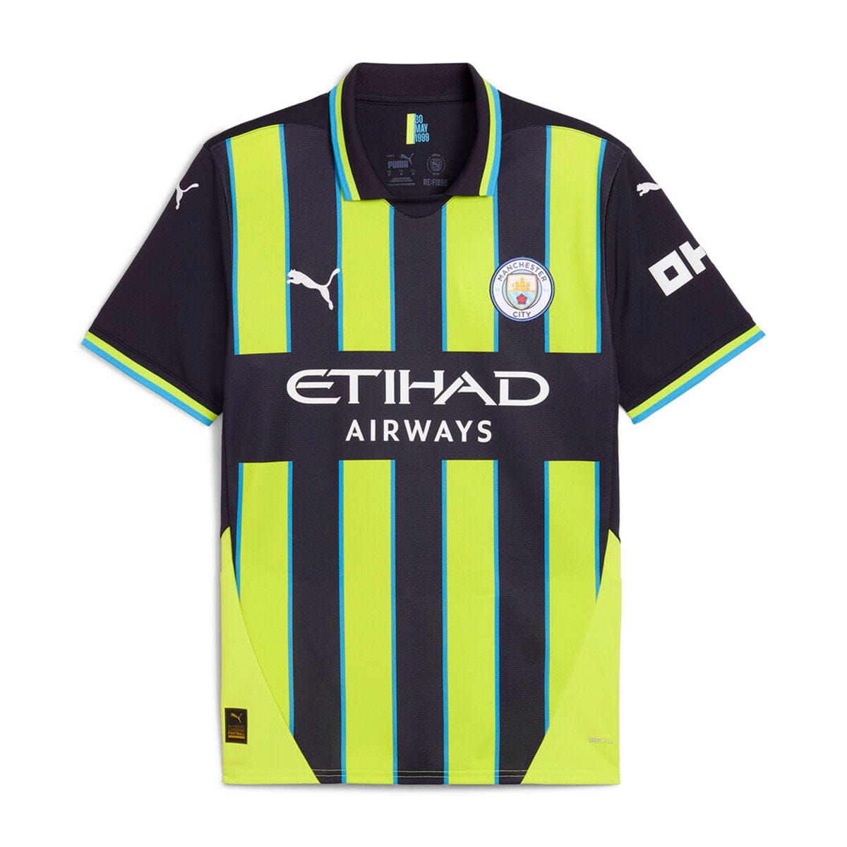 Puma Manchester City 24/25 Men&#39;s Replica Away Soccer Jersey | 77508602 Jersey Puma Adult Small New Navy-Yellow Glow 