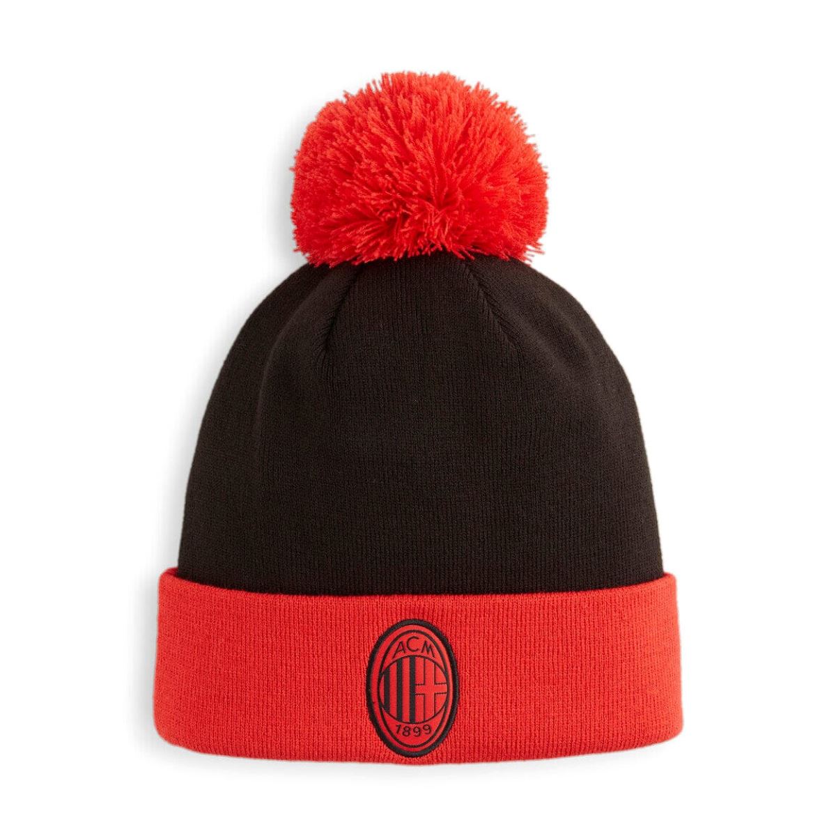 Puma Men&#39;s AC Milan ESS Pom Pom Beanie | 02570904 Beanie Puma Black 