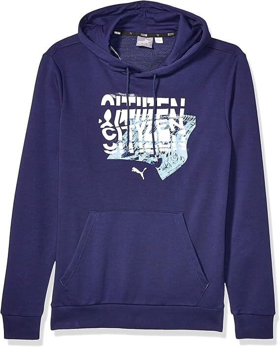 PUMA Men's Manchester City 19-20 Graphic Hoody | 75613025 Hoodie Puma 