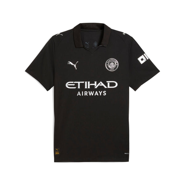 PUMA ETIHAD AIRWAYS 黒シャツL Puma Men's Manchester City FC Away Jersey Replica - Goal Kick Soccer