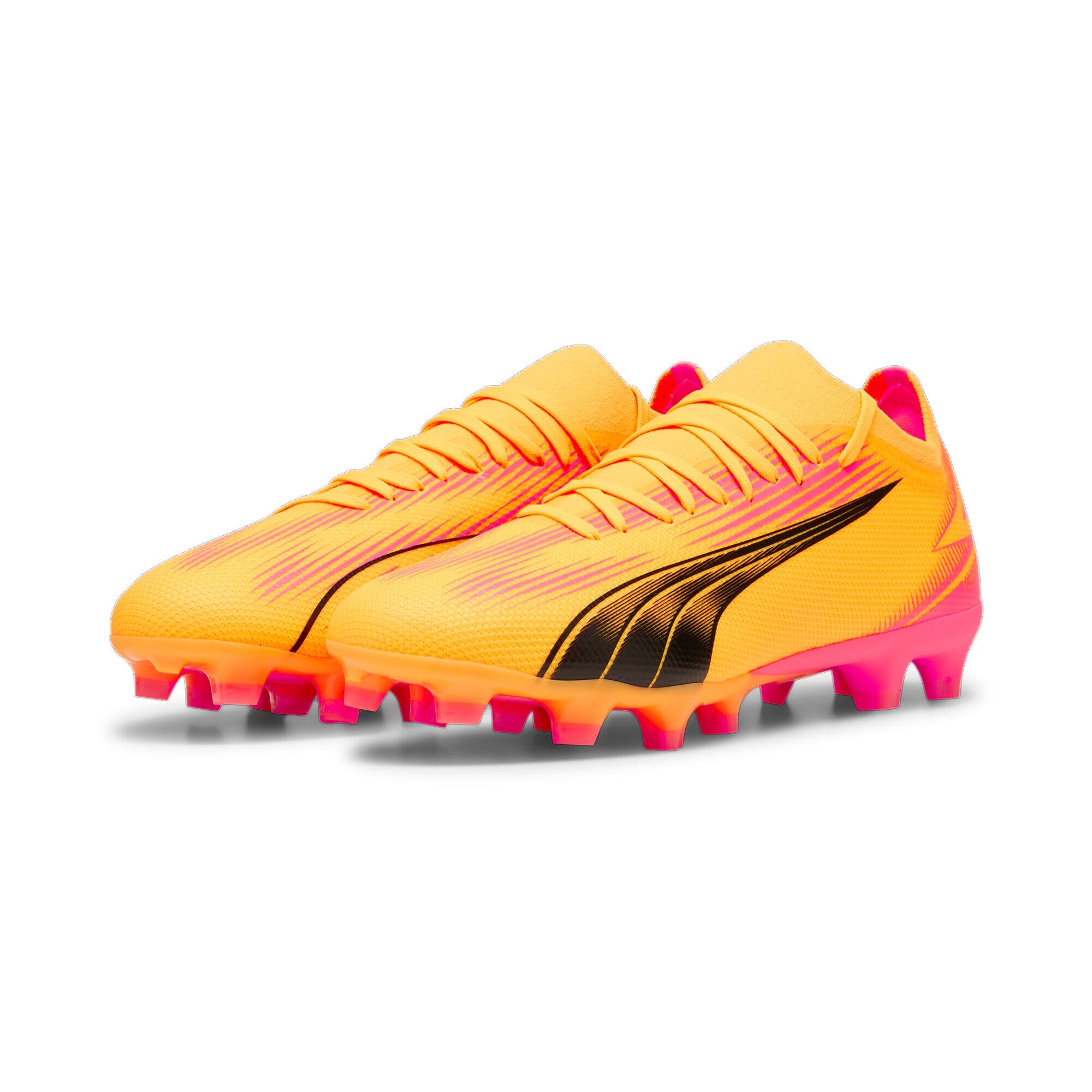 Puma Men's Ultra Match FG/AG Soccer Cleats | 10775403 Cleats Puma 7.5 Orange 