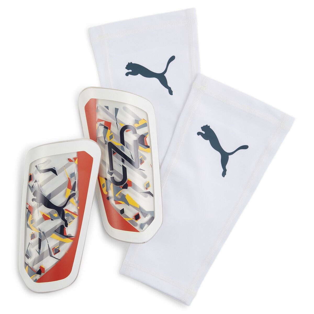 Puma Neymar Jr ULTRA Flex Sleeve Shin Guards | 03092101 Shinguard Puma Small White 